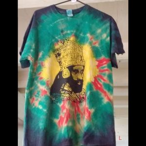 Tie Dye "Haile Selassie" Tee Shirt
